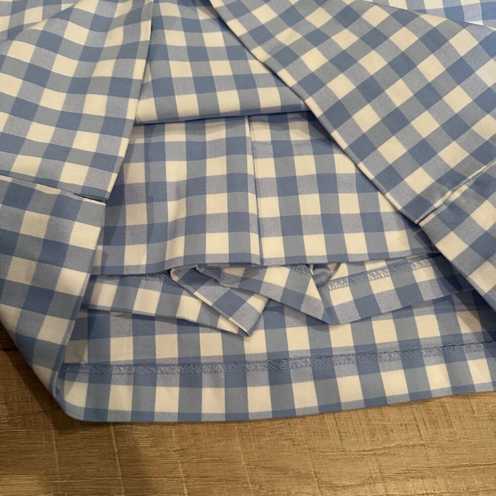 KIM ROGERS WOMENS BLUE & WHITE PLAID SKORT 16 - Picture 4 of 9